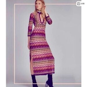 Free People good vibrations knit maxi dress